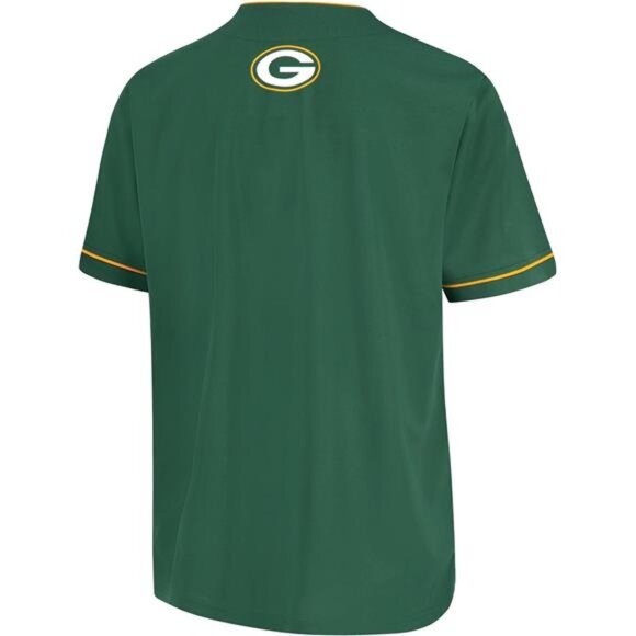 NEW NFL Green Bay Packers Game Day Button Down Baseball Mesh Jersey - Picture 3 of 6
